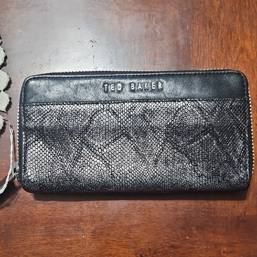 Ted Baker Black and Gray Wallet